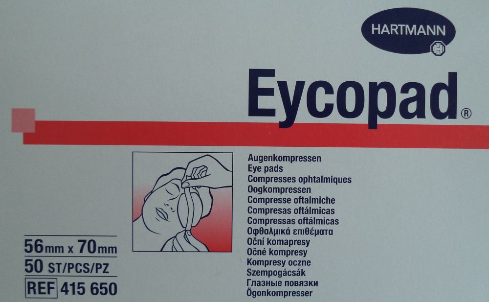 Eycopad Augenkompressen 50 Stück, 56mm x 70mm
